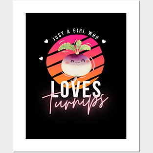 Just A Girl Who Loves Turnips Cute Posters and Art